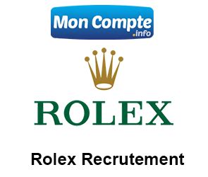 recrutement rolex bulle|rolex en ligne.